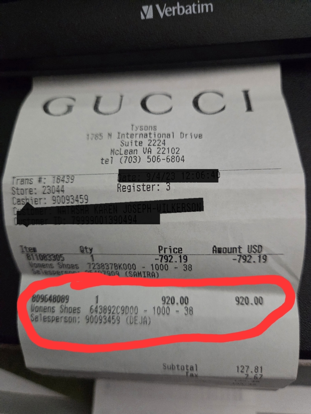 Gucci Black Leather Horsebit Slingback Pumps- Receipt Attached - Picture 2 of 9